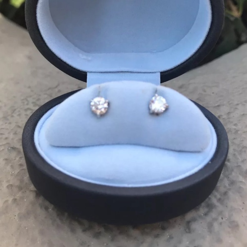 The Platinum Collection Kwiat Diamond Studs .76